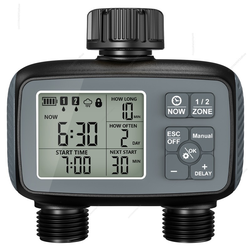 듀얼 배출 밸브가 장착된 스마트 자동 관수 타이머, 실 - Timer Dual Outlet 리뷰 및 가격